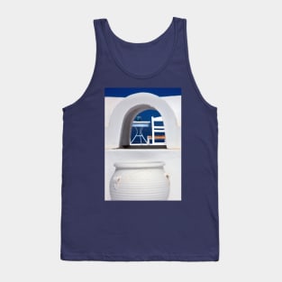 Have a seat in Firostefani - Santorini island Tank Top